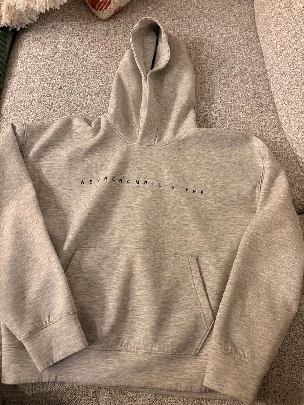 Abercrombie Kids YPB Hoodie Size 13/14 Heather Gray